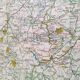Map Shell Auvergne Cévennes 1959