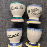 Set of handmade egg cups