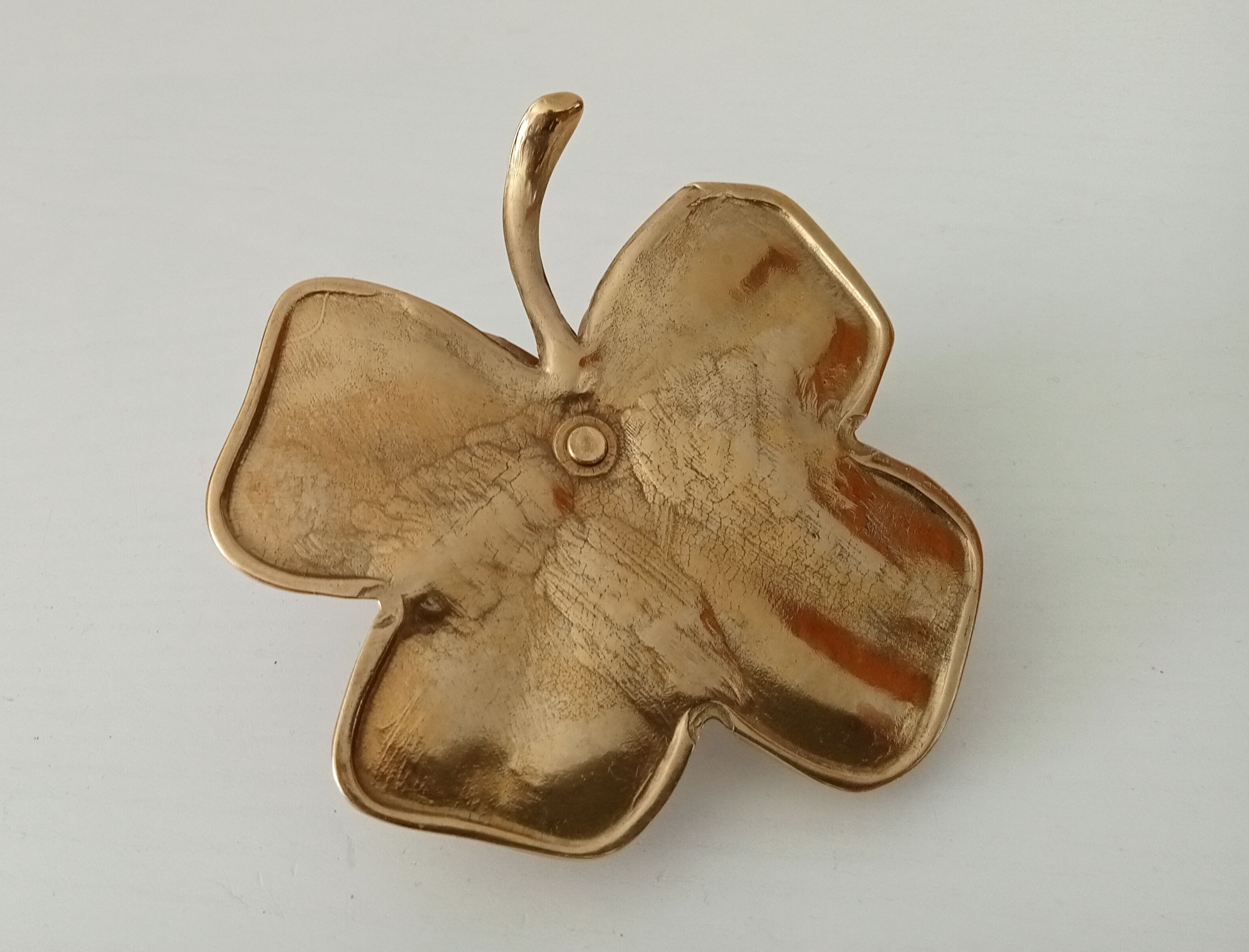 Vintage hand-to-hand flower candle holder 70s