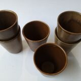 Set de 6 verres en grès Digoin