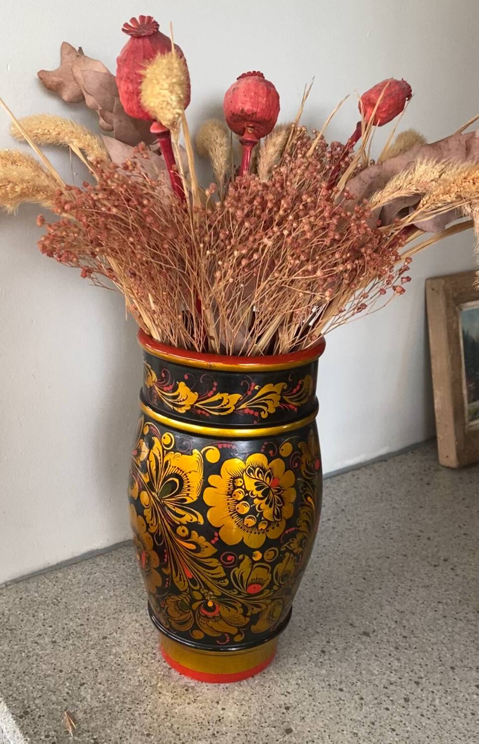 Hand painted vase