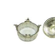 Bonbonniere, Art Nouveau, silver-plated brass, Germany, early 20th century