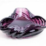 Purple murano glass ashtray