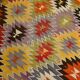 6x10 Geometric Style Vintage Kilim Rug,