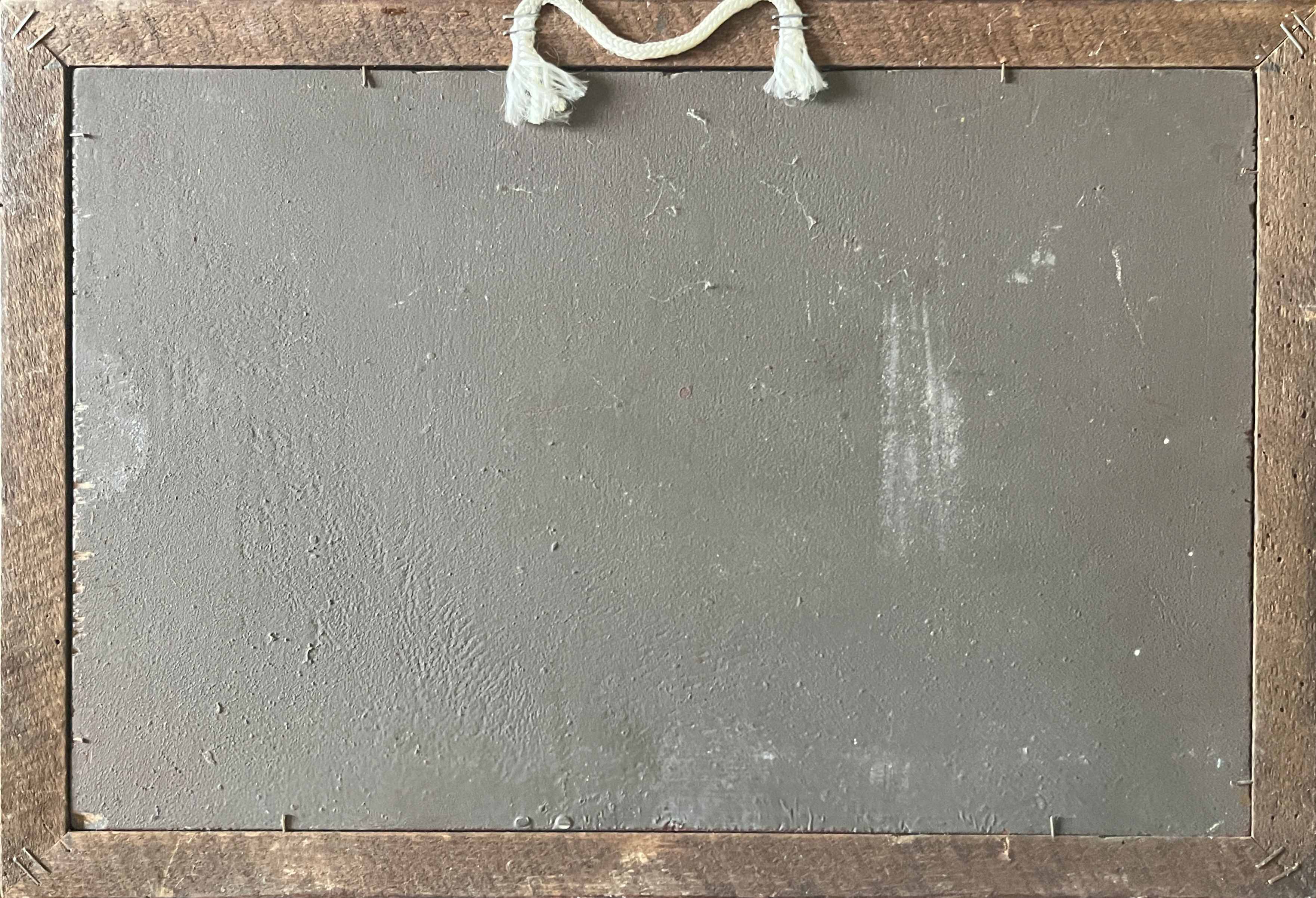 Old painting Marine Seaside signed around 1950