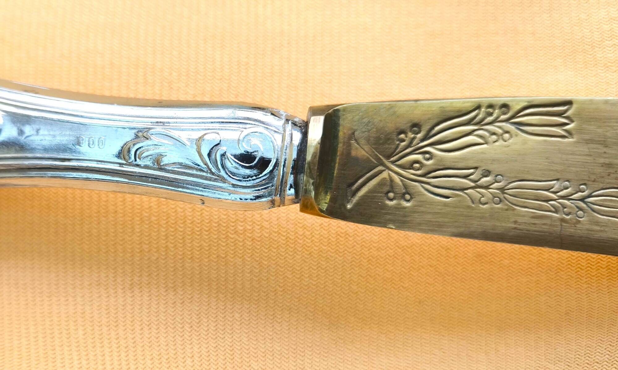 Vintage Solingen cutlery, 800 silver and stainless steel (1940s-1950s)