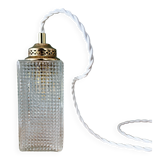 Vintage glass globe portable or table lamp