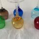 Set of 6 murano 1970 colored digestive glasses