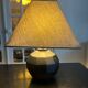black ceramic lamp from the 80s