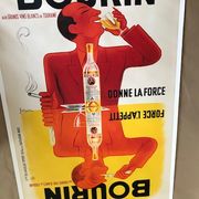Affiche ancienne  vintage poster Bourin litho entoilée
