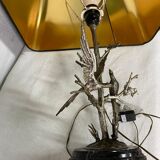 Vintage table lamp S Agudo, marble & silver metal