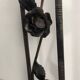 Cloakroom / Art Deco period coat rack in black wrought iron