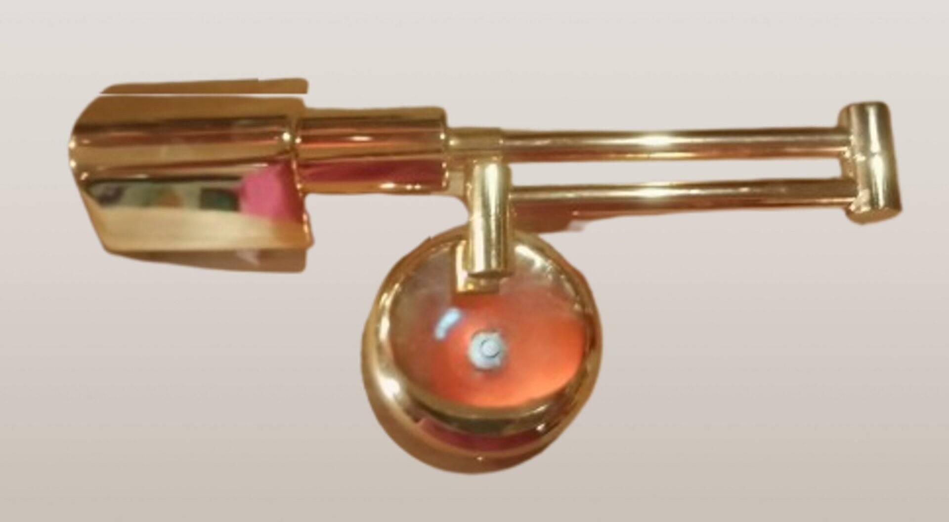 Applique murale en laiton doré, années 80