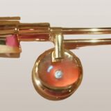 Applique murale en laiton doré, années 80