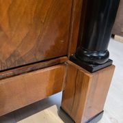 Large Biedermeier Half-Cabinet in Ebonized Walnut, South Germany, 1820