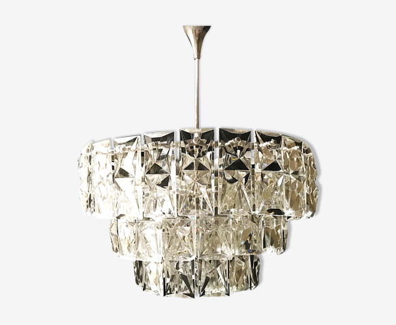 Chandelier Kinkeldey en verre1960