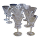 Service of 12 pieces, white and red wine, Bayel crystal.