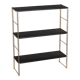 Wall shelf string in gold and black metal with twist year 60 n°1