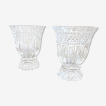 Paire de vases cristal