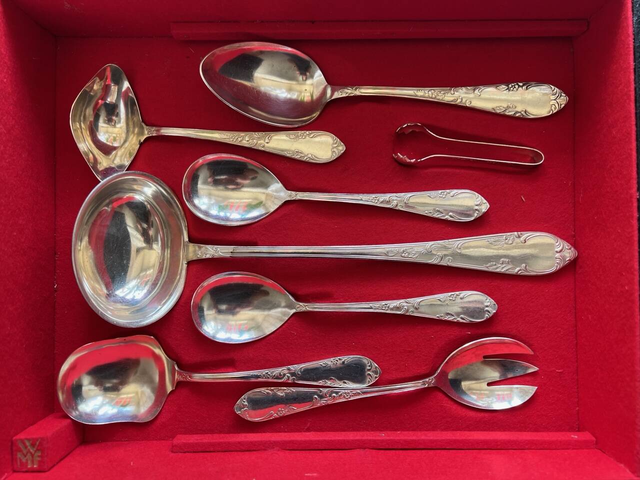 Cutlery set for 12 people.