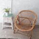 Pair of Shell-shaped Rotin chairs