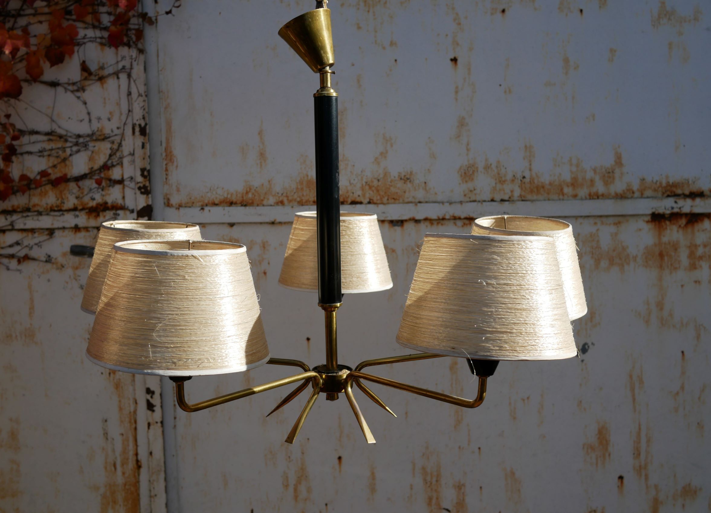Vintage brass chandelier