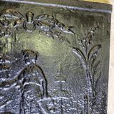 Small fireplace plate character decor of the XlX th siecle n5