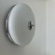 Vintage XL wall light, opaline and chrome, France 1960
