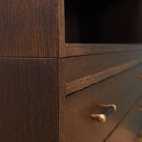 Oak bookcase, Danish design, 1970s, production: Denmark