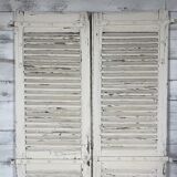Pair of white shutters