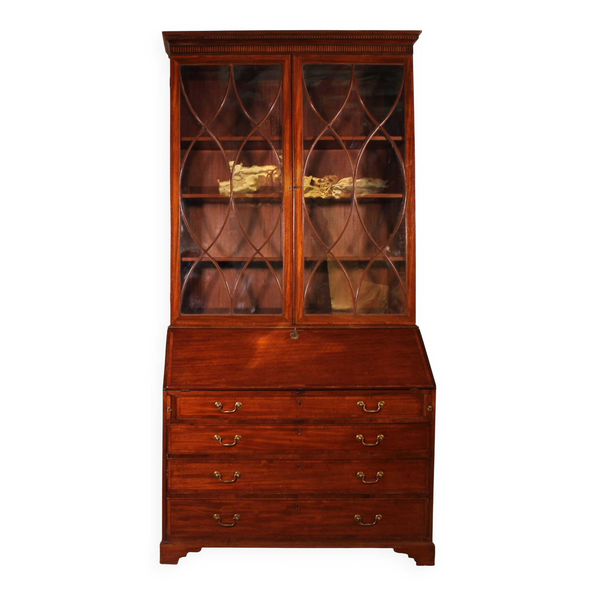 18th Century Mahogany Secretary - England