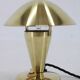 Lampe de table Bauhaus Brass Finish « Mushroom » des années 1930, Tchécoslovaquie