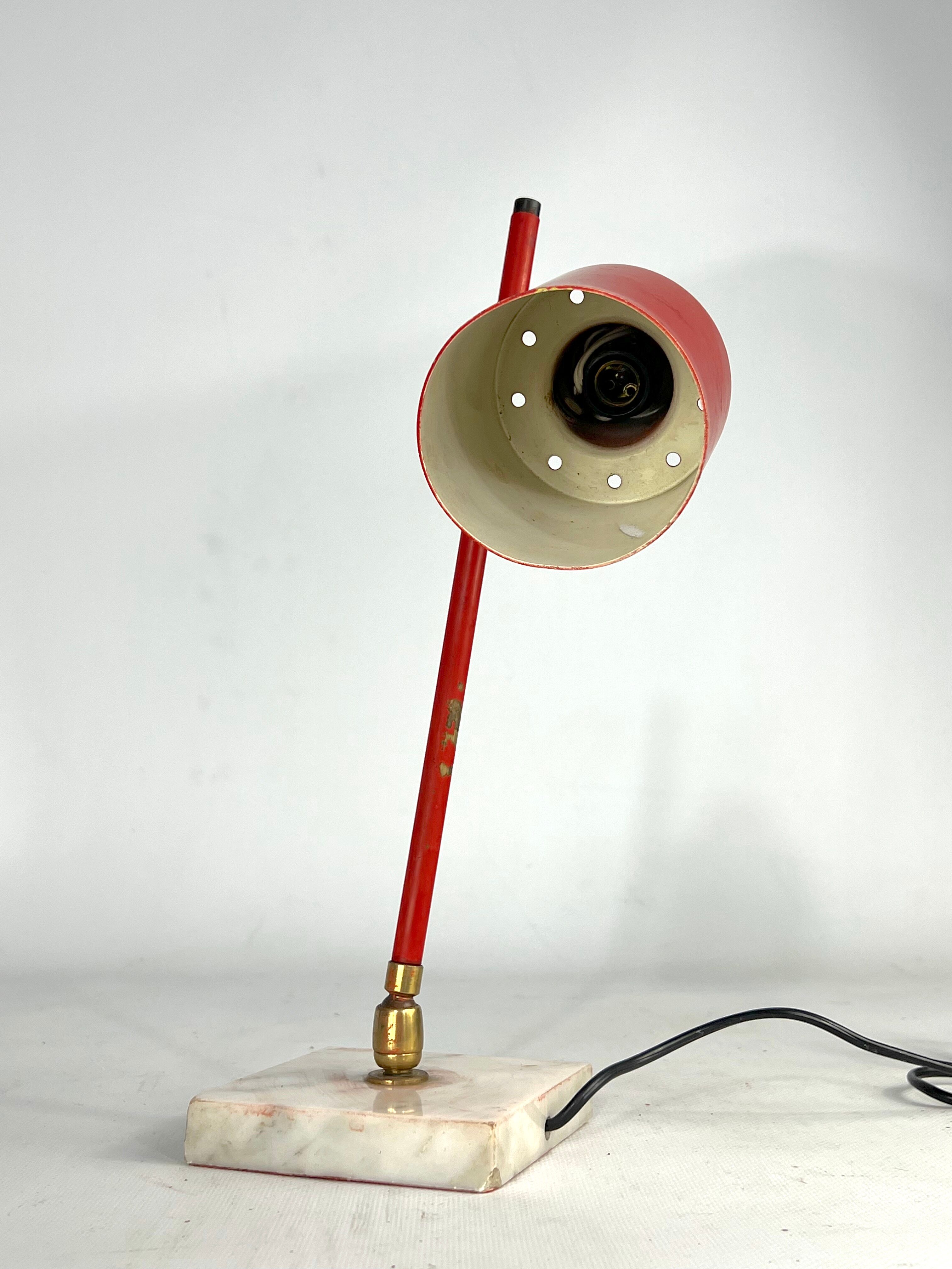 Mid-Century Orientable Stilux Milano table lamp from 50s