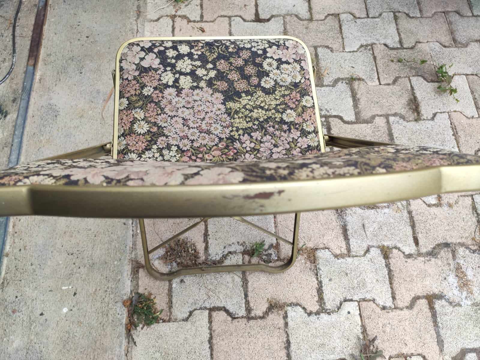 Folding chair "opera" floral pattern