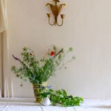 Brass flower applique