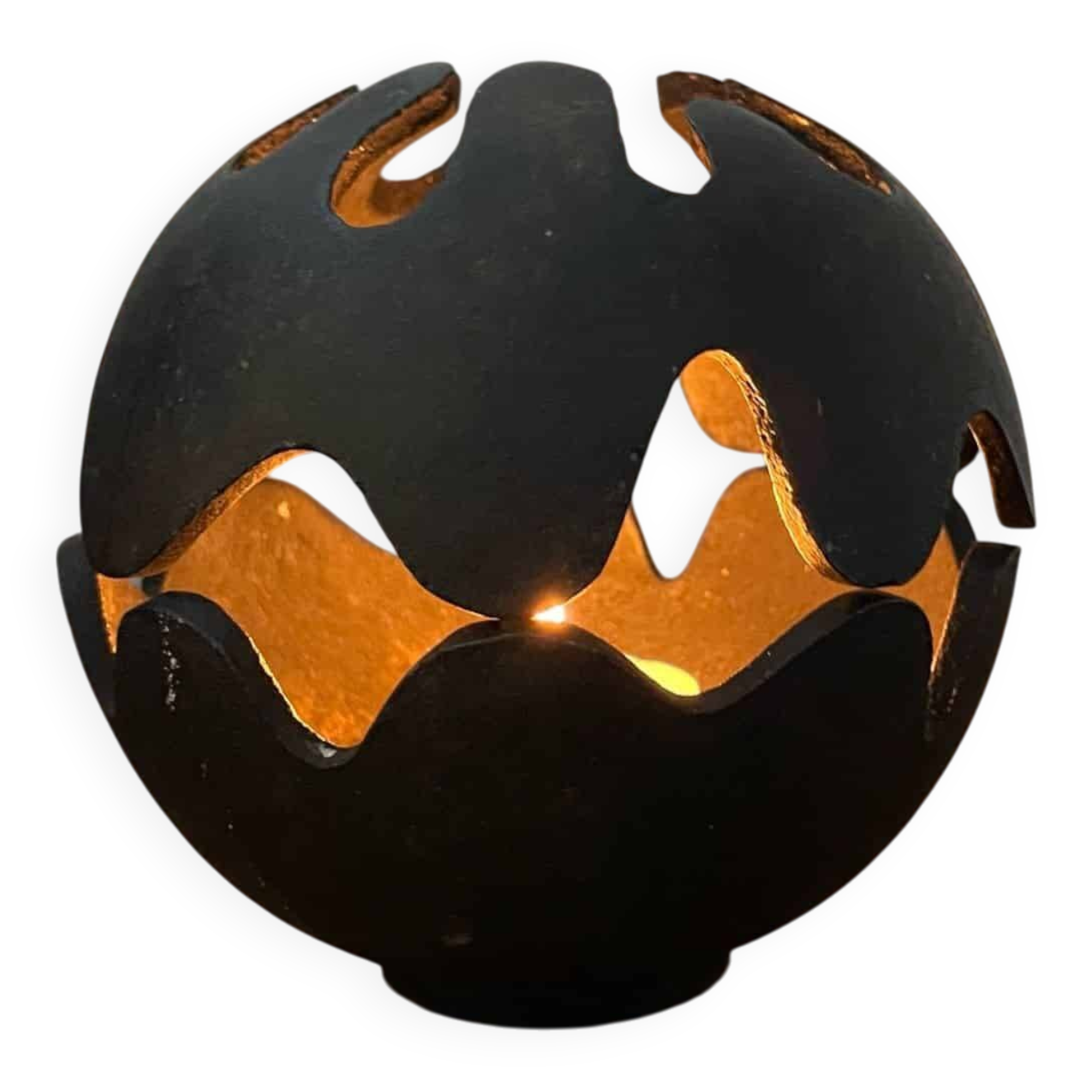 'Pumpkin' candle holder, Christel & Christer Holmgren for Illums Bilighus