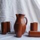 Orangeade service with a jug and 6 glasses - vintage terracotta