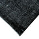 Hand-knotted oriental overdyed 290 cm x 405 cm black wool carpet