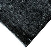 Hand-knotted oriental overdyed 290 cm x 405 cm black wool carpet