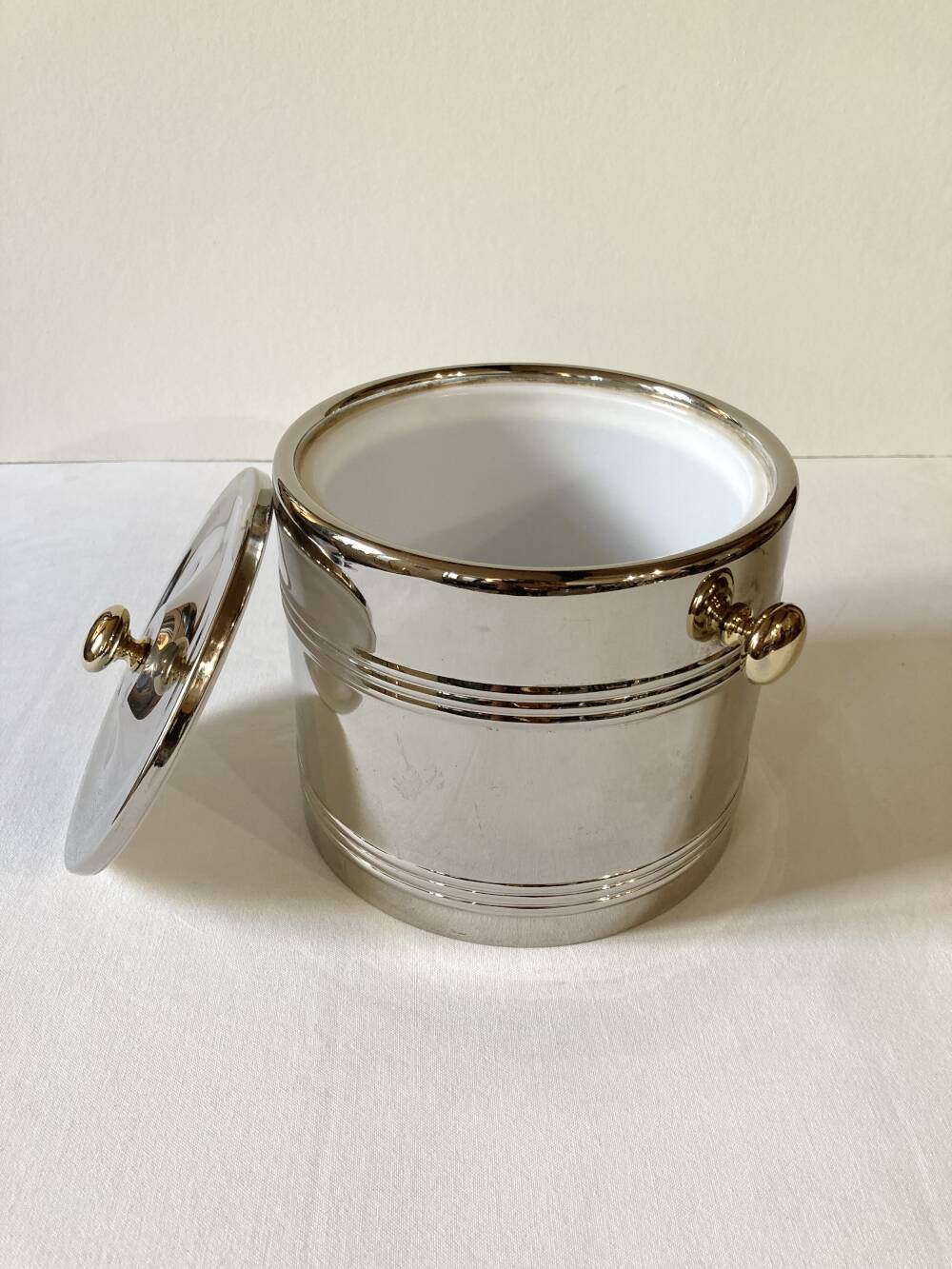 Silver-plated ice bucket