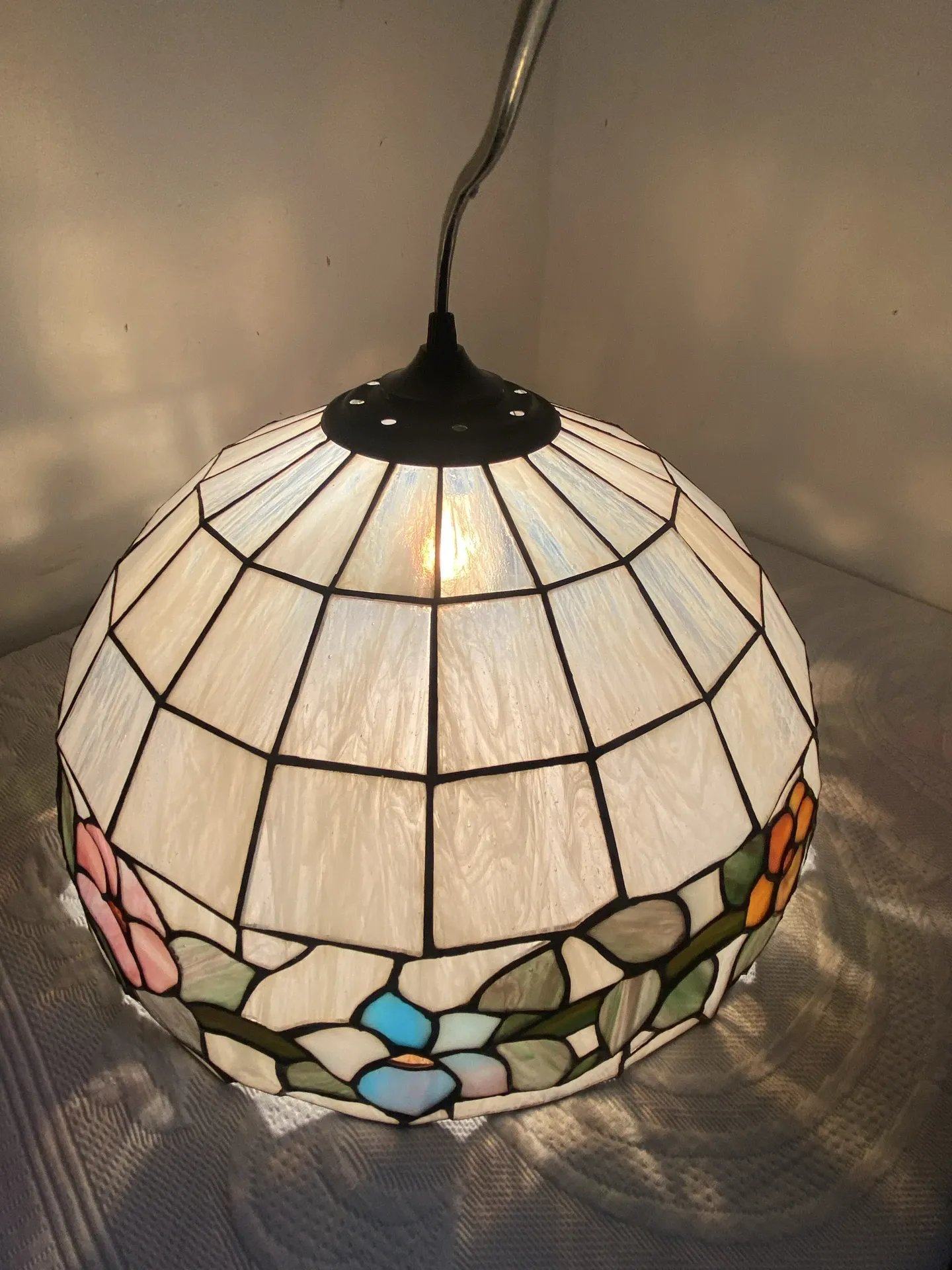 Stained glass pendant