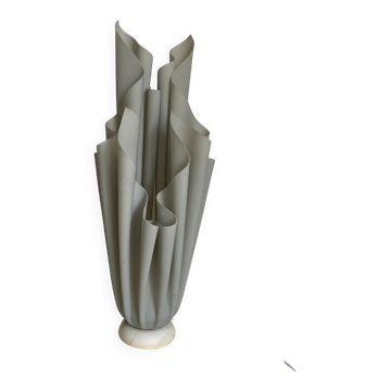 Vintage 1970 Athéna Georgia Jacob draped lamp grey mouse - 50 cm