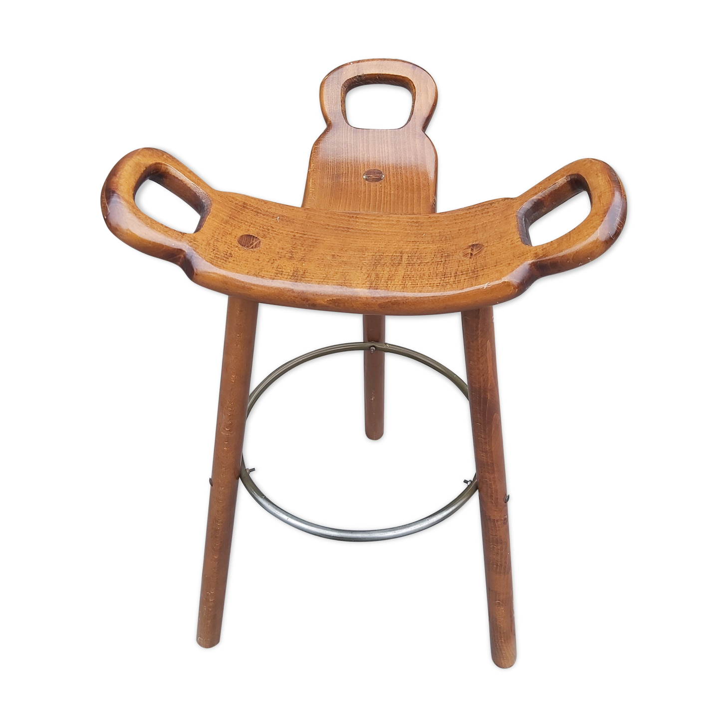 Brutalist tabouret, by Sergio Rodriguez, 70s