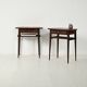 Pair of Scandinavian Mahogany Nightstands, 1950s