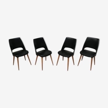 4 chairs design vintage Baumann