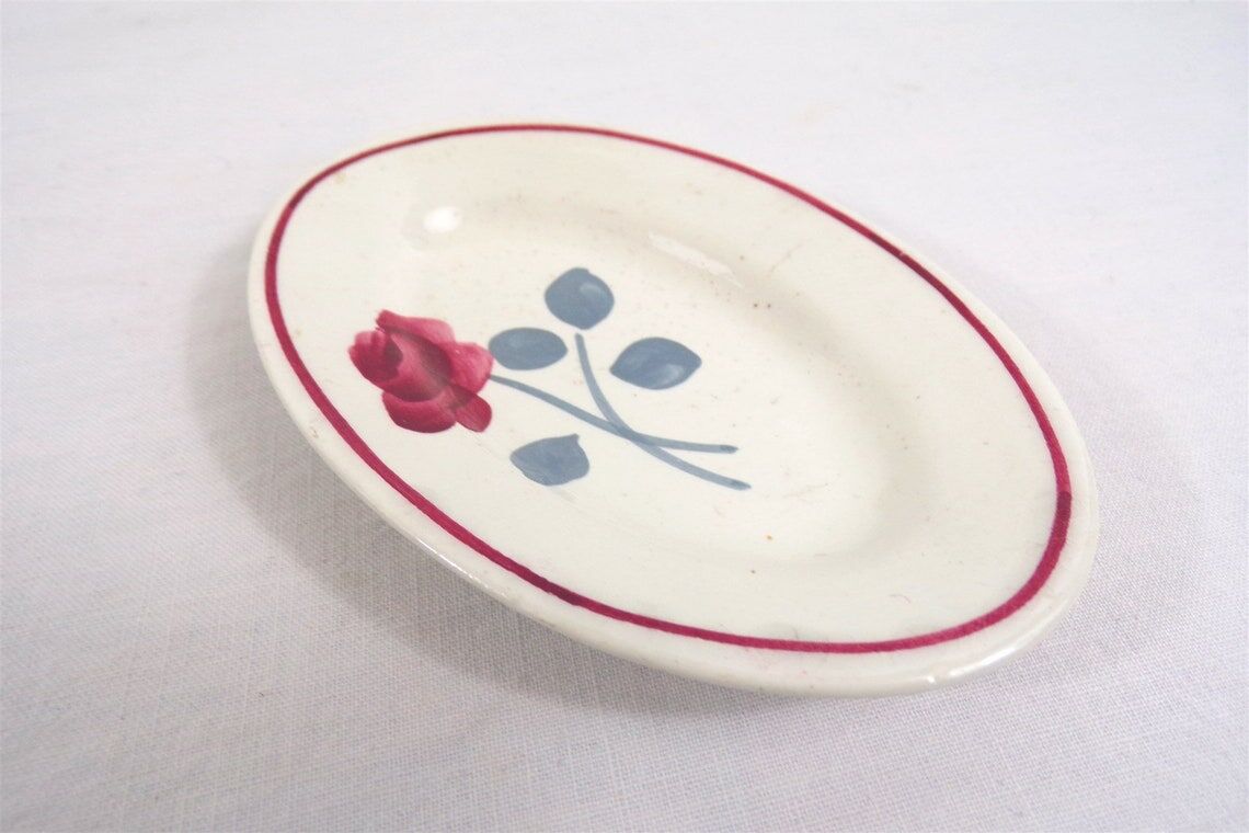 Dinette crockery doll's house ceramic 10 pieces vintage France