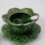 Gravy boat in slipware