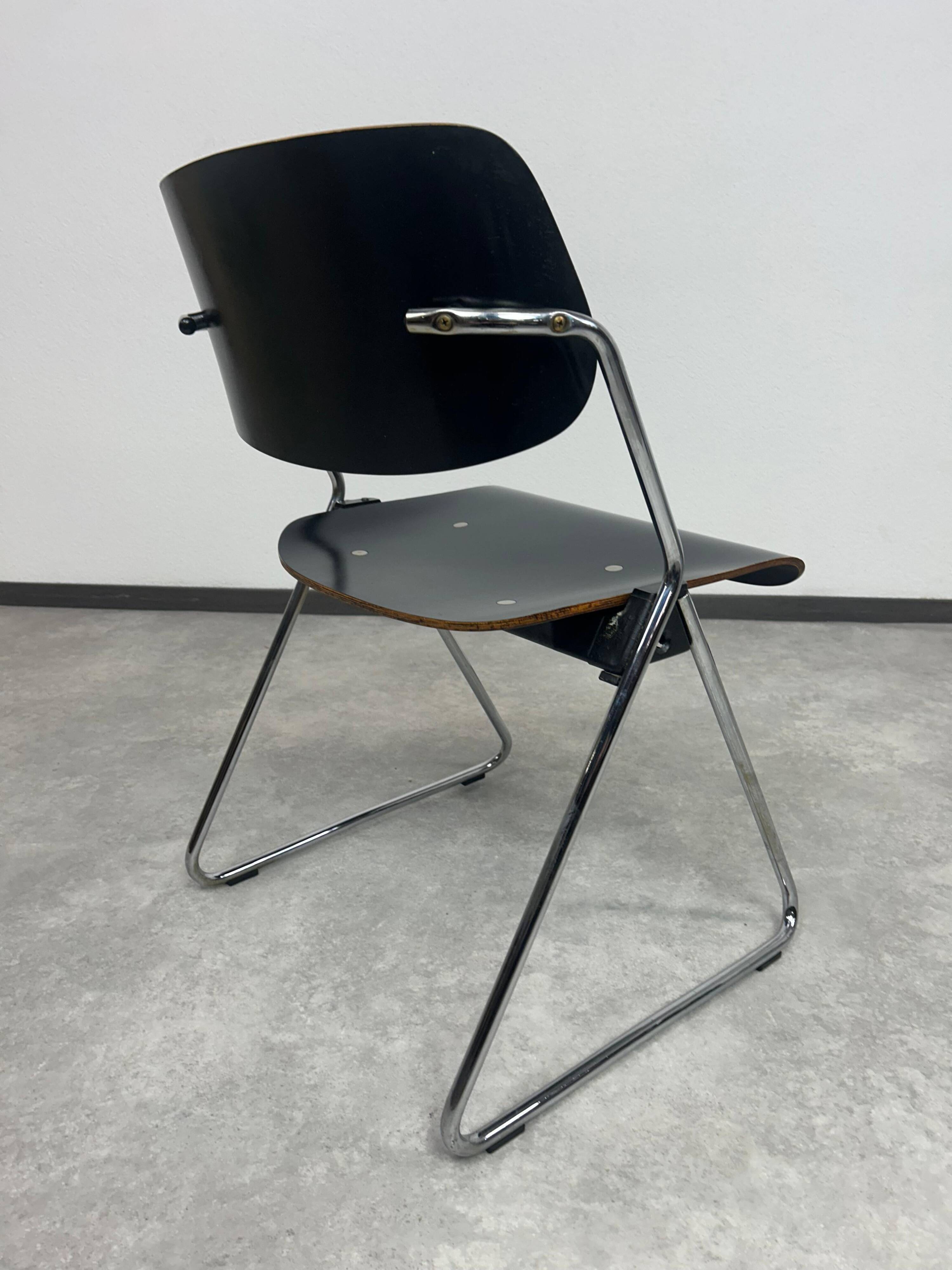 Mid-century modern dining chairs no. 614/3 by Klaus Franck for Wilkhahn