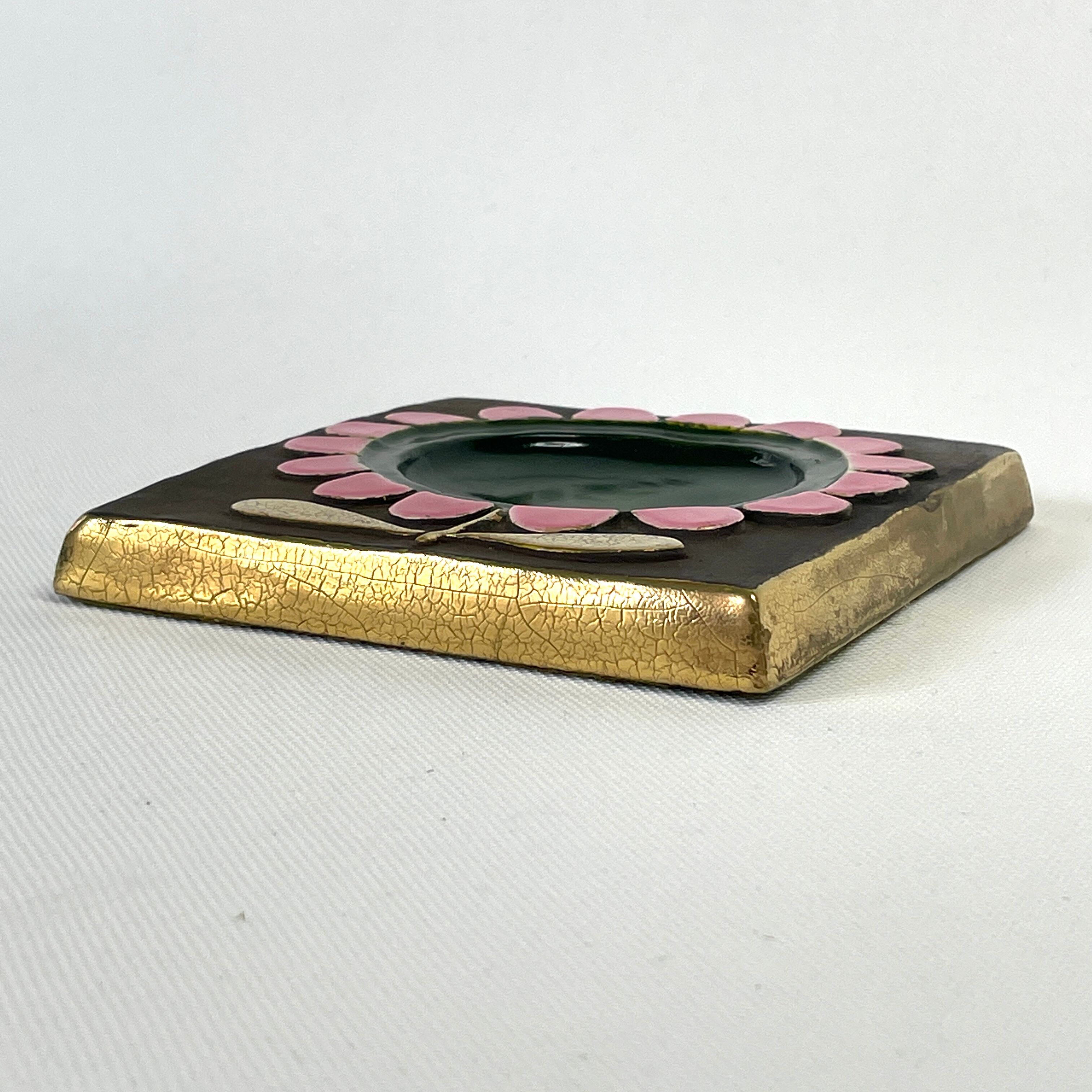 Rare Empty Baguier ceramic pocket by Mithé Espelt, 1975