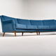 Curved Italian sofa 1950